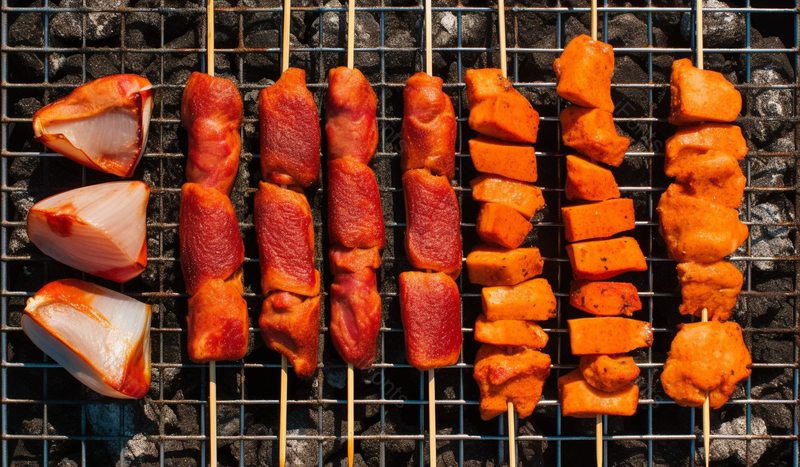 烧烤肉串烤肉烤串鲜香美味美食,高清,摄影图,摄影图片,图片大全,摄影图免费下载